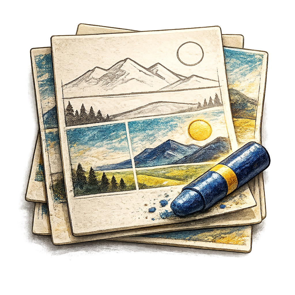 Landscape Drawing Templates